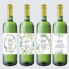 Set of 7 Greenery Wedding Milestone Wine Bottle Labels