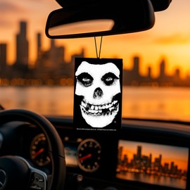 Rocksax Misfits Fiend Hängender Lufterfrischer - Langanhaltender Vanille Auto-Lufterfrischer für Zuhause & Büro - Doppelseitiger Druck Rockband Memorabilia Auto-Lufterfrischer