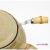 eve-mode 18-8 Stainless Steel Tea Strainer with Bamboo Handle 55-40