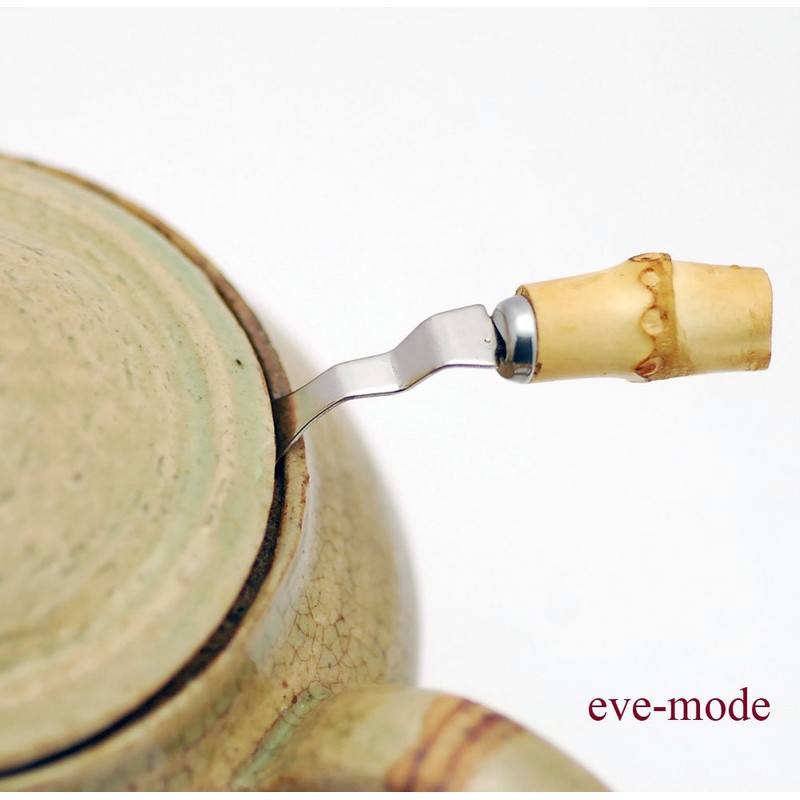 eve-mode 18-8 Stainless Steel Tea Strainer with Bamboo Handle 55-40