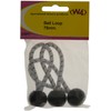 W4 Ball Loops 75mm - Black, 3 Pack