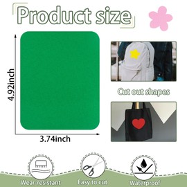 20 Pcs Iron on Patches,4.9 x 3.7 Inch Green Iron on Patches for Clothes Repair, Fabric Repair Patches for Clothing Repair