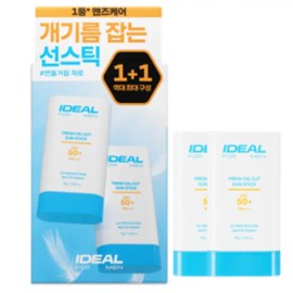 Ideal for Men UV Block + Skin Care Ideal for Men Fresh Sun All-in-One 4073037 Sun Stick 1+1 Plan (18g+18g) / UV차단+스킨케어 아이디얼포맨 프레시 선 올인원 4073037 선 스틱 1+1기획 (18g+18g)