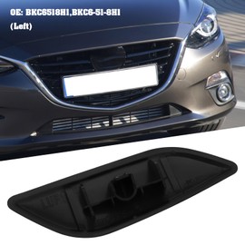 eMagTech Car Left Front Headlight Washer Jet Cover BKC6518H1 Compatible with Mazda 3 (BM) 2013-2017