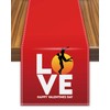 Valentine's Sun Velvet Fabric Table Runner, Happy Love Lover Valentines