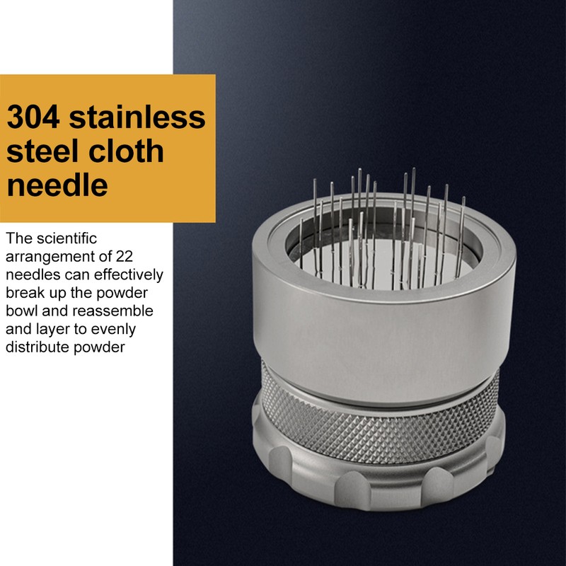 51mm Adjustable WDT Tool 22 Needles Coffee Distributor Leveler Tool