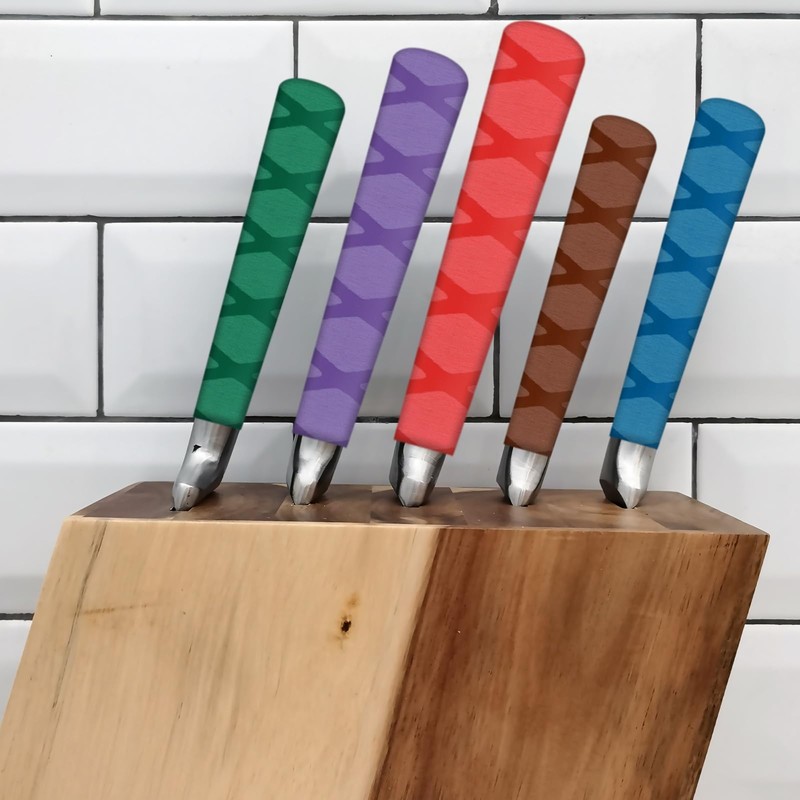 PATIKIL Cutting Knife Handle Heat Shrink Sleeve 2.2"x4.9", 4 Pack