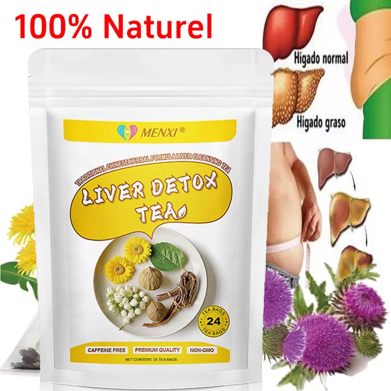 MENXI 24 Tea Bags Liver,Kidney and Pancrea Herbal Compound Detox