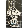 Unbranded Peanuts: Happy Ears Snoopy Embroidered Iron On Patch
