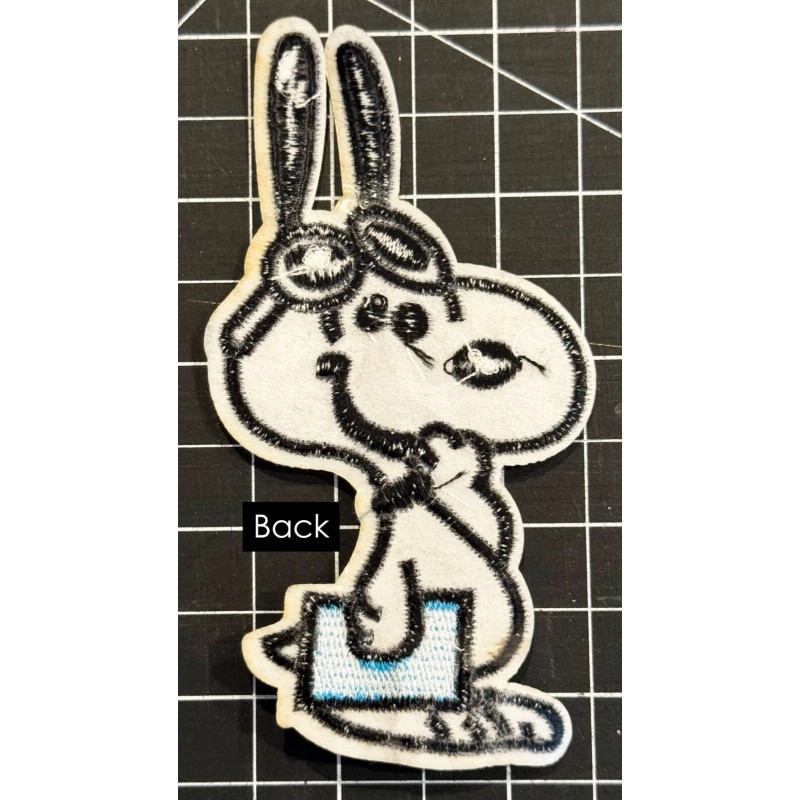 Unbranded Peanuts: Happy Ears Snoopy Embroidered Iron On Patch