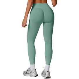 JN JANPRINT Women's Seamless Workout Impact Leggings Hidden Scrunch Butt Lifting Medium Waist Tummy Control Gym Yoga Pants
