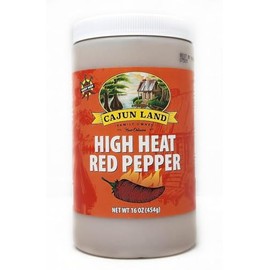 Family Owned New Orleans Cajun Land Seasoning (16oz Single Bottle, High Heat Red Pepper)