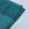 DONREN Sheer Teal Curtains 45 Inches Long for Kitchen Small