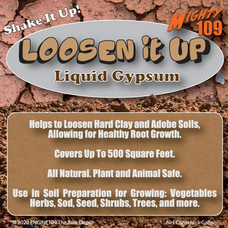 MIGHTY109 LOOSEN IT UP Liquid Gypsum, Natural Soil Softener, up