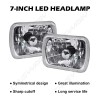 UCYAR 5x7" 7x6" INCH 120W LED Headlight Hi/Lo Beam DRL
