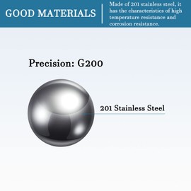 QUARKZMAN Pack of 10 12 mm Bearing Balls 201 Stainless Steel for Mechanical Equipment and Instrumentation G200 Precision