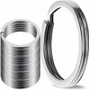Silver Flat Key Rings Metal Split Rings for Home Car
