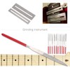 Guitar Bridge Saddle Nut Files Set with Grinding Stone Screw
