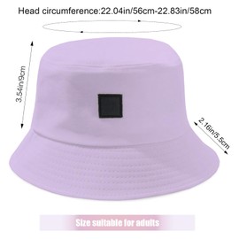 GWAWG 2 PCS Bucket Hat Unisex Sun Hat Cotton Bucket Hat Foldable Fishing Hat Fishing Hat Leisure Hat Outdoor Smiling Face Hat Summer Hat Autumn Camping Travel Hiking Purple and Pink