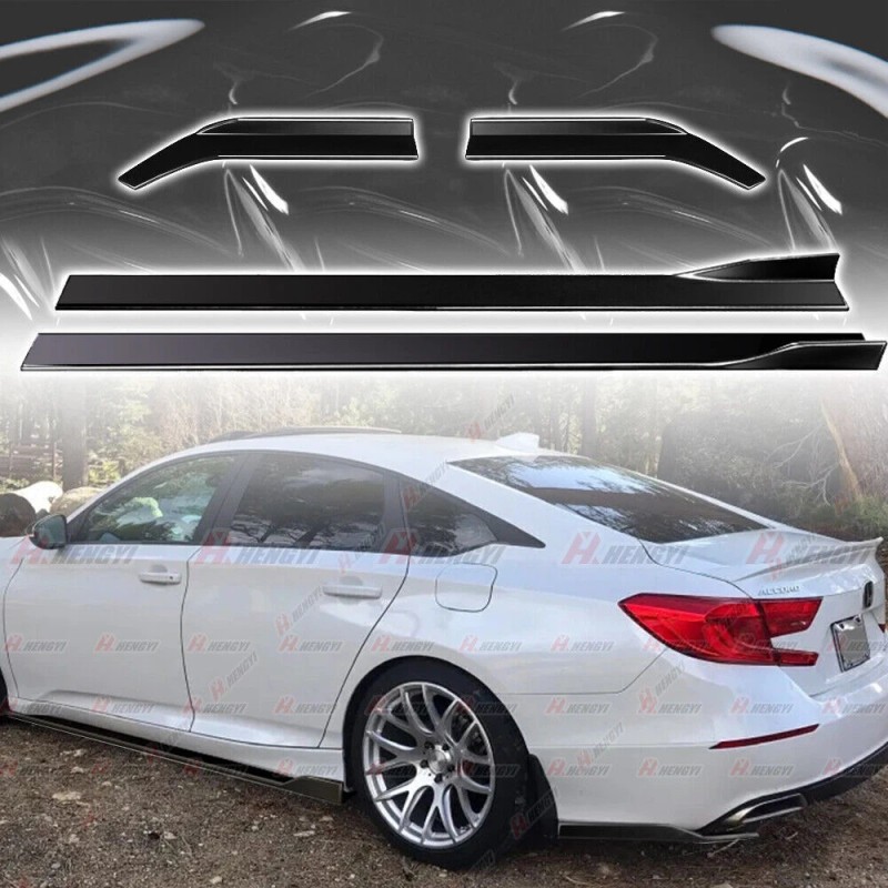 LUC FOR NISSAN MAXIMA 2019-2022 GLOSS BLACK SIDE SKIRT ROCKER