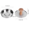 Fdit - Juego de 2 moldes antiadherentes para hamburguesas de