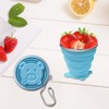 Collapsible Cup - Small Silicone Foldable Cup-Expandable Folding Drinking Cup