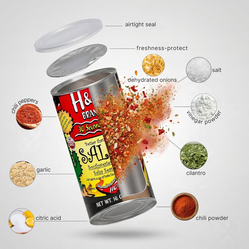 30 Second Salsa Seasoning Mix - Hot, (16-oz. Can Makes