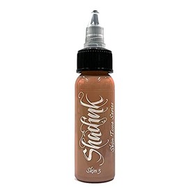 Shadink Tattoo Ink Professional Skin Tone Tattooing Inks for Color Portrait, Black & Gray Style (Skin Tone #3)