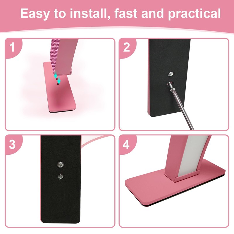 FFKJDM Half Moon Light for Nail Desk - 29-inch LED