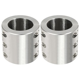 HECASA Tube Clamp Split Collar Compatible with 1.875 Inch OD Size Steel Tube Roll Bar Clamps Weldable Bolt on Roll Cage Mounts 2 Pcs