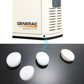JILINWEI Hole Plug Kit for Generac Generators Home Use,4 Pcs Base Hole Adapter for Generac Whole House Air Cooled Generators,White
