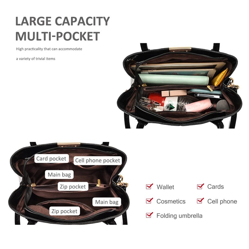 NICOLE & DORIS Tote Bags for Women Top Handle Elegant