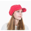 CRAGGI Bags and Accessories Women's Washed Denim Baker Boy Cap,