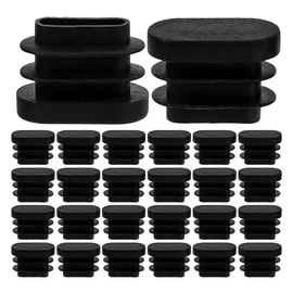 IWOWHERO 30pcs Oval Plastic Furniture Feet Caps Replacement Feet for Table Chair Legs Easy Installation Floor Protection Compatible with Patio Chairs and Various Furniture