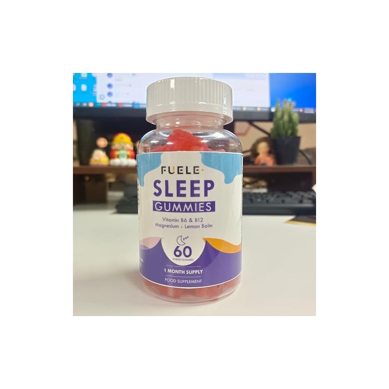 Sleep Gummies with Vitamin B6, B12, Magnesium and Lemon Balm,