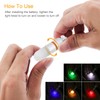 SecurityIng 4Pcs Scuba Dive Strobe Signal Light, Mini Tank Light