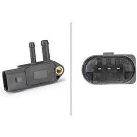 HELLA 6PP 009 409-261 Sensor, exhaust pressure - 3-pin connector - Bolted