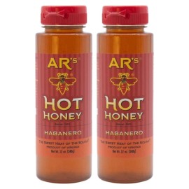 AR's Habanero Hot Southern Honey - 100% Pure, Raw Wildflower, Clover USA...