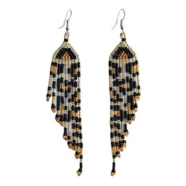 Tiger Tassle Earrings | by Woza Moya (Come Spirit of Change) | Handmade by The Hillcrest AIDS Centre Trust Crafters in South Africa