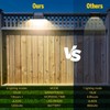 FLITI Brighter Solar Fence Lights RGB 8 Colors, Dusk to