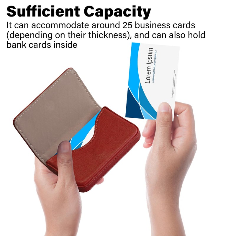 JONYEE Business Credit Card Holders, Magnetic Sealing Anti Drop, PU