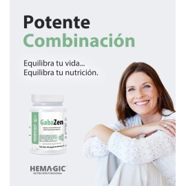 Hemagic Gabazen Gaba Glicina Inositol Vitamina B1 B3 100 Cap Sin Sabor