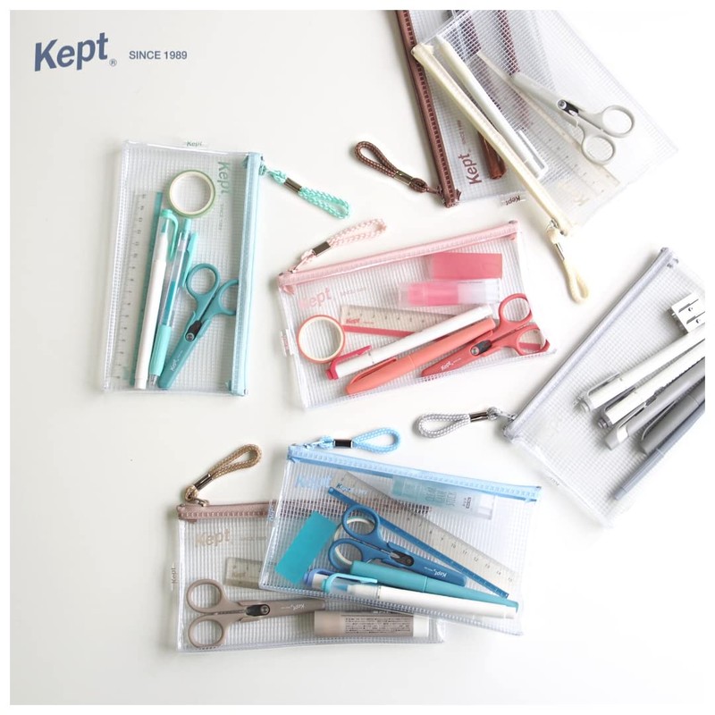 Raymei Fujii KPF6031 KPF6031J Pen Case, Clear Pen Case, Beige