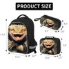 Dispalang Lizard Backpack Lunch Tote Bag Pencil Case Children School