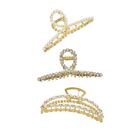 Ipetboom 3pcs Hair Clips for Women Elegant Decorative Hair Accessories Unique Design for Home Parties and Everyday Use Rhinestone Detail and Stylish Hairpins