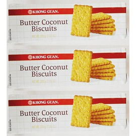 Butter Coconut Biscuits, 7.05 oz, 200g,3 Packs