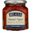 Delallo Roasted Pepper Bruschetta, Cholesterol Free, Vegan, 10 Ounces (Pack