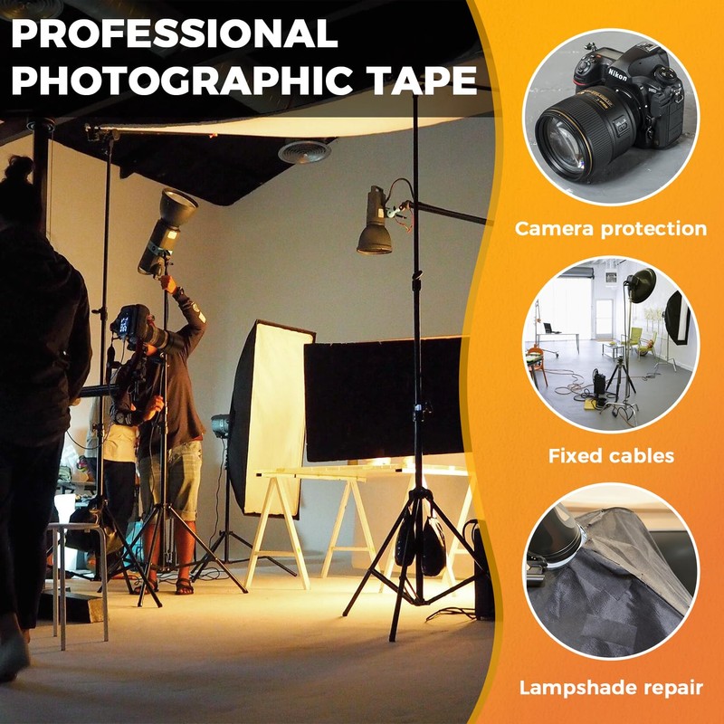 SWRT 12 Pack Gaffers Tape, 11 Mil Industrial Grade Gaffer