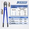 SPENDINS 31.8 Inch Hand Swaging Tool, Wire Rope Crimping Tool