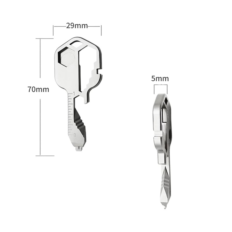 24 in 1 Multifunction Tool Key Tool, Portable Stainless Steel